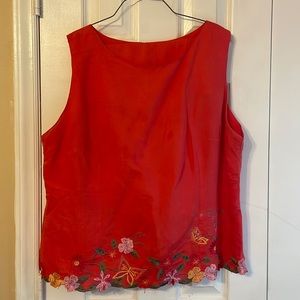 Orange Plus Size Pantsuit